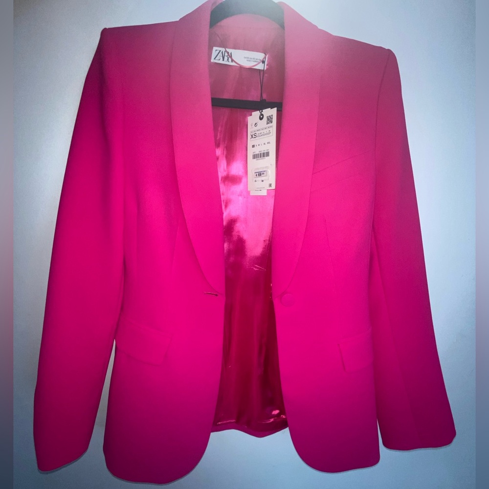 Zara Vibrant Pink Blazer